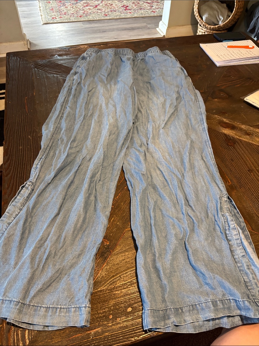Grace Light Blue Wide-Leg Women’s Pants